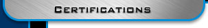 Certifications